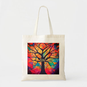 Bolsa Tote cura geométrica colorida coach de yoga adicionar l