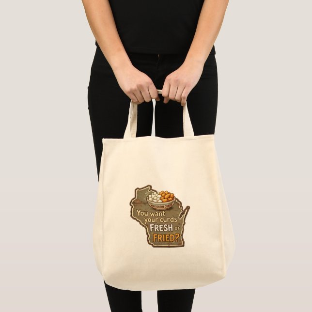 Bolsa Tote Curds de Wisconsin: Frescos ou Fritos? (Frente (produto))