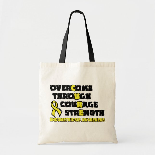Bolsa Tote CURE... Endometriose (Frente)