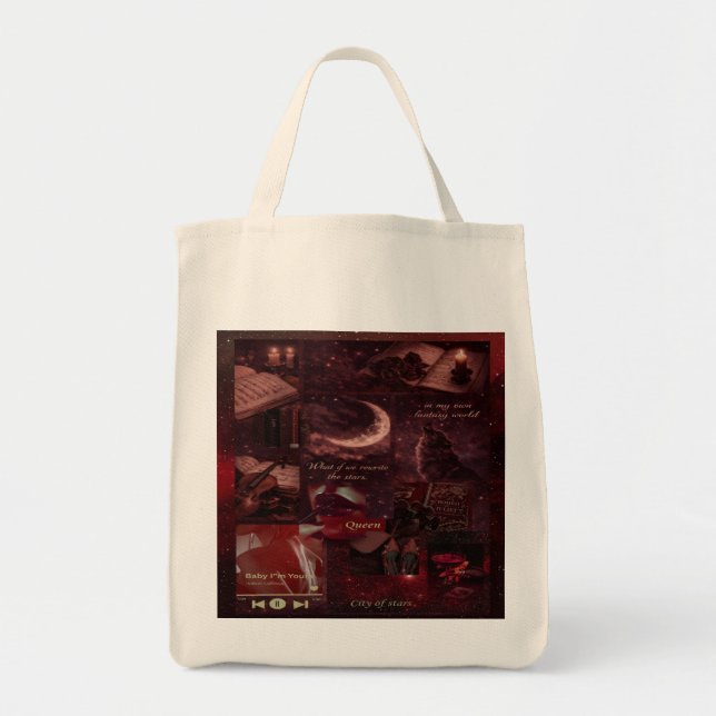 Bolsa Tote Curiosidade da Lua Carmesim (Frente)