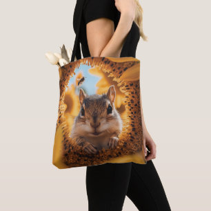 Bolsa Tote Curioso Chipk Purgando Através Do Girassol Comido