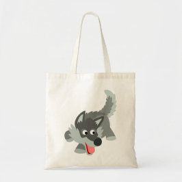 Bolsa Tote Curioso desenho animado Wolf Bag