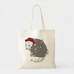 Bolsa Tote Curioso gambá de Natal