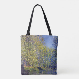 Bolsa Tote Curva no rio Epte perto de Giverny por Claude Mone