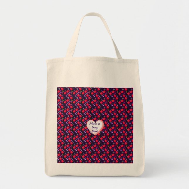 Bolsa Tote Custom and personalized Cute Cherry Butterfly  (Frente)