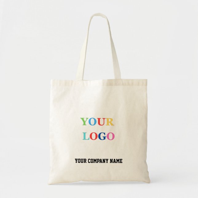 Bolsa Tote Custom Business Logo Promotional Branding Tote Bag (Frente)