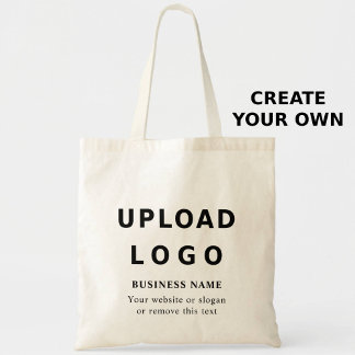 Bolsa Tote Custom Business Logo & Text –  Template shopping