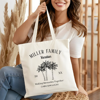 Bolsa Tote Custom Family Trip Camping Beach Gift Traveler