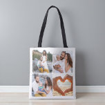 Bolsa Tote Custom Five Photo Personalized Double Sided<br><div class="desc">Carry your memories everywhere with this Custom Five Photo Personalized Double Sided Tote Bag. Featuring five of your favorite photos printed across both sides, this personalized tote combines modern design with everyday functionality. Perfect for shopping, travel, work, or gifting, it showcases your family moments, pets, or special occasions in a...</div>