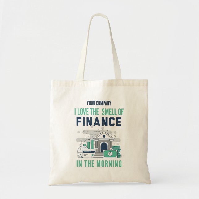 Bolsa Tote Custom Funny Finance  (Frente)