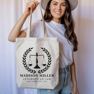 Bolsa Tote Custom Lawyer Tote Bag, New Lawyer Graduation Gift