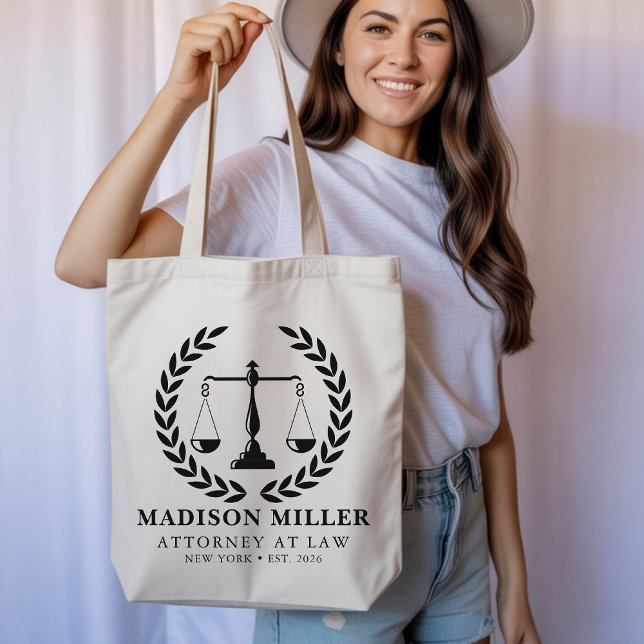 Bolsa Tote Custom Lawyer Tote Bag, New Lawyer Graduation Gift (Law school graduation gift, Gift for attorney lawyer, Birthday gift for lawyer, New job attorney bag)