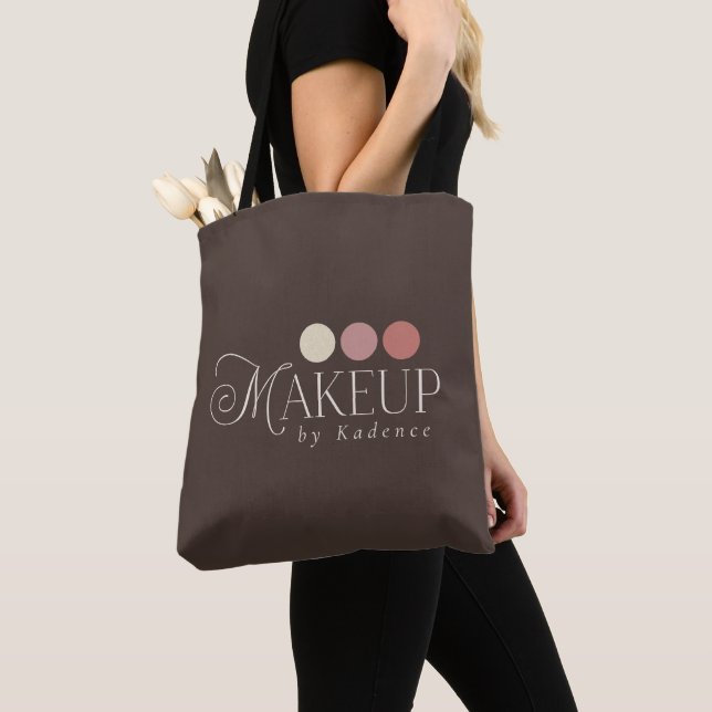 Bolsa Tote Custom Logo Branded Makeup Artist (Close Up)