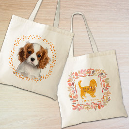 Bolsa Tote Custom pastel orange cavalier tote bag Photo