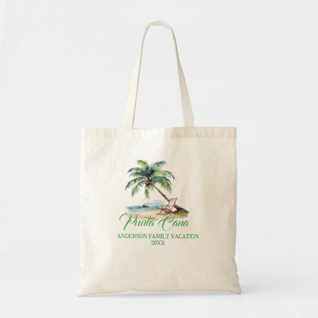 Bolsa Tote Custom Punta Cana Beach  (Frente)