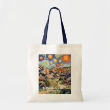 Custom Van Gogh Joshua Tree Desert Landscape Retro