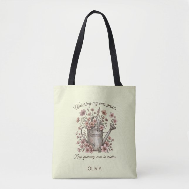 Bolsa Tote Custom Vintage Floral Botanical (Frente)