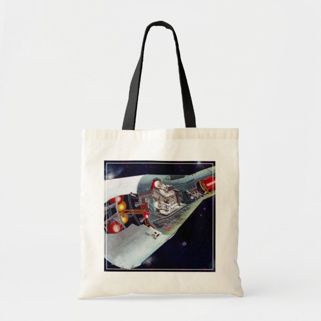 Bolsa Tote Cutaway, Uma Nave Espacial Gemini De Duas Pessoas  (Frente)