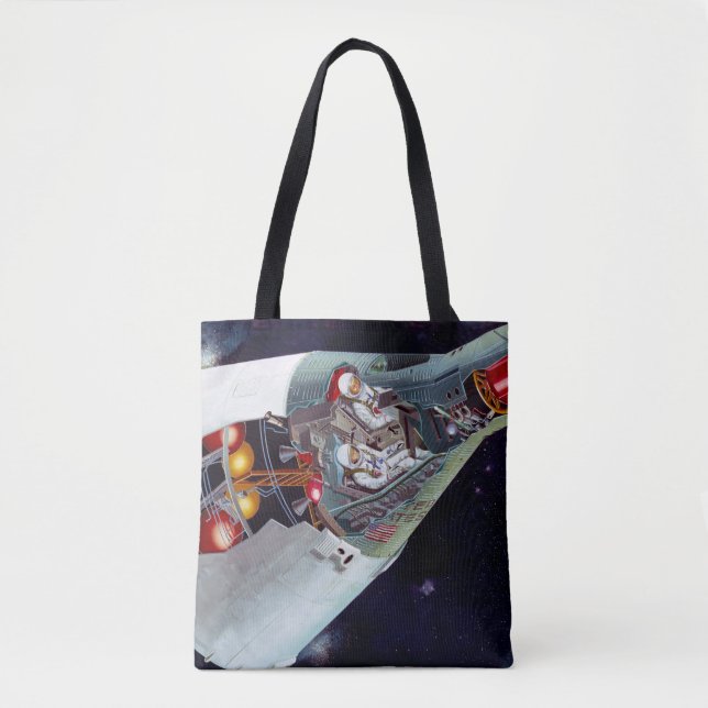 Bolsa Tote Cutaway, Uma Nave Espacial Gemini De Duas Pessoas  (Frente)