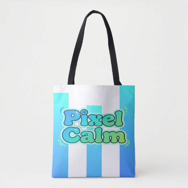 Bolsa Tote Cute Anime Gamer Boy Pixel Calm (Frente)