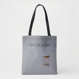 Bolsa Tote Cute Beach Life Cote Bird Nature Photo Modern