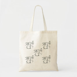 Bolsa Tote Cute Bunny Rabbit Tote Bag
