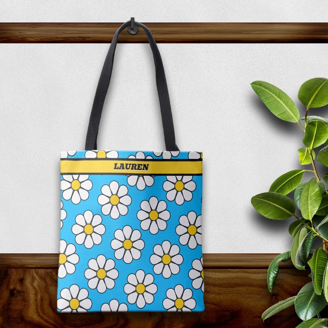 Bolsa Tote Cute Cartoon Daisy (Criador carregado)