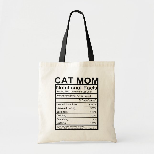 Bolsa Tote Cute Cat Mom Kitten Black Kitty Crazy Cat Lady (Frente)