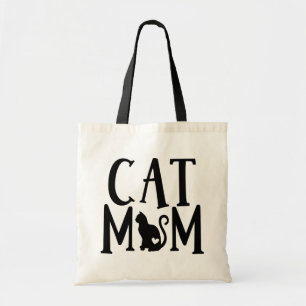 Bolsa Tote Cute Cat Mom Kitten Black Kitty Crazy Cat Lady