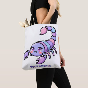 Bolsa Tote Cute Chibi Escorpião Zodíaco