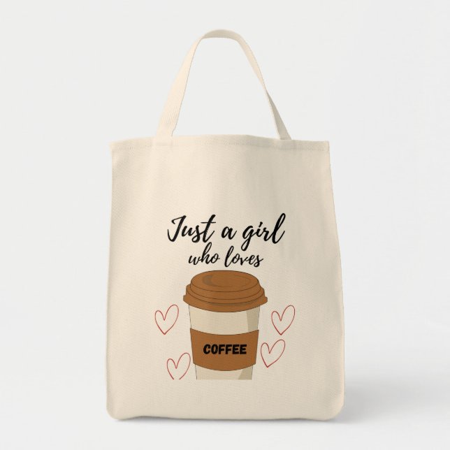 Bolsa Tote Cute Coffee Lover Graphic Tote bag for Women (Frente)