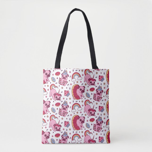 Bolsa Tote Cute dog pattern for dog lovers (Frente)