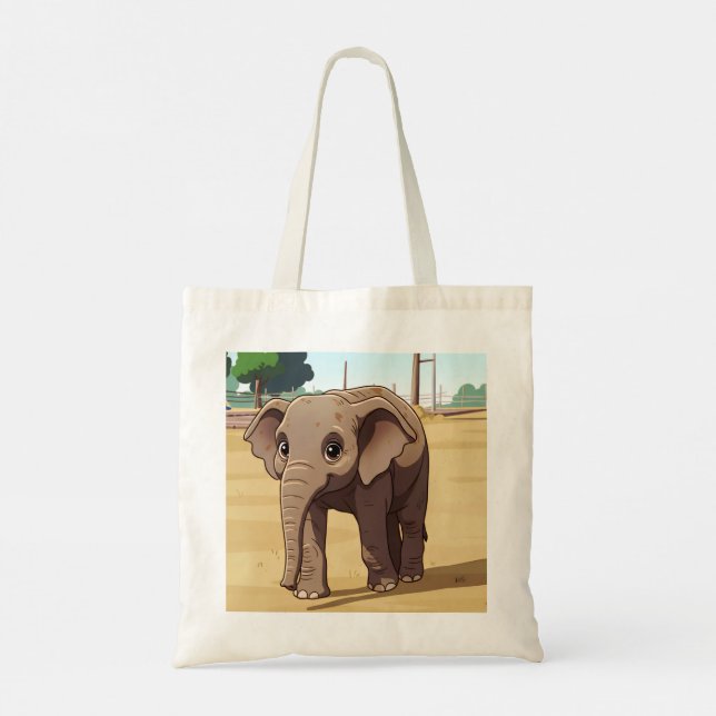 Bolsa Tote Cute elephant tote bag (Verso)