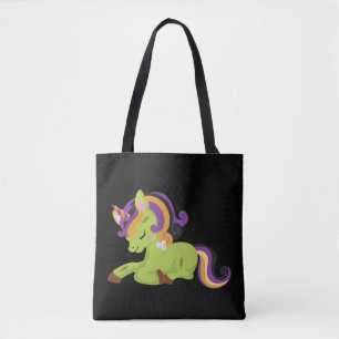 Bolsa Tote Cute Frankenstein Unicorn Halloween