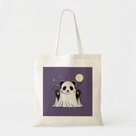 Bolsa Tote Cute Ghost Panda Under the Moon 