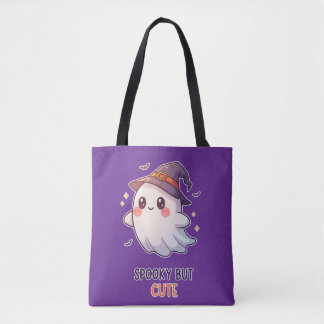 Bolsa Tote Cute Ghost Witch Halloween Spooky Cute