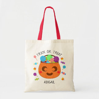 Bolsa Tote Cute Jack o Lanterna - Pedra do Halloween ou Trate