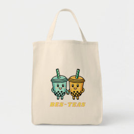 Bolsa Tote Cute Kawaii Boba Bubble Tea