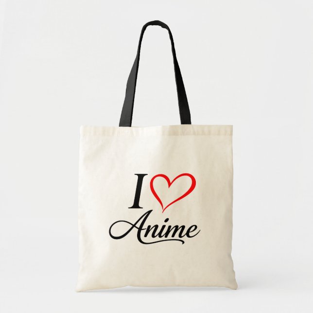 Bolsa Tote  Cute Kawaii Heart Anime (Frente)