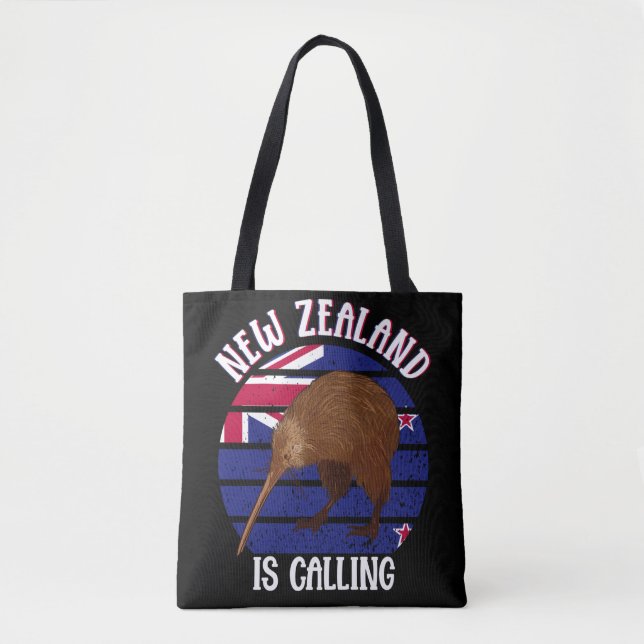 Bolsa Tote Cute Kiwi Bird Viagem da Nova Zelândia (Frente)