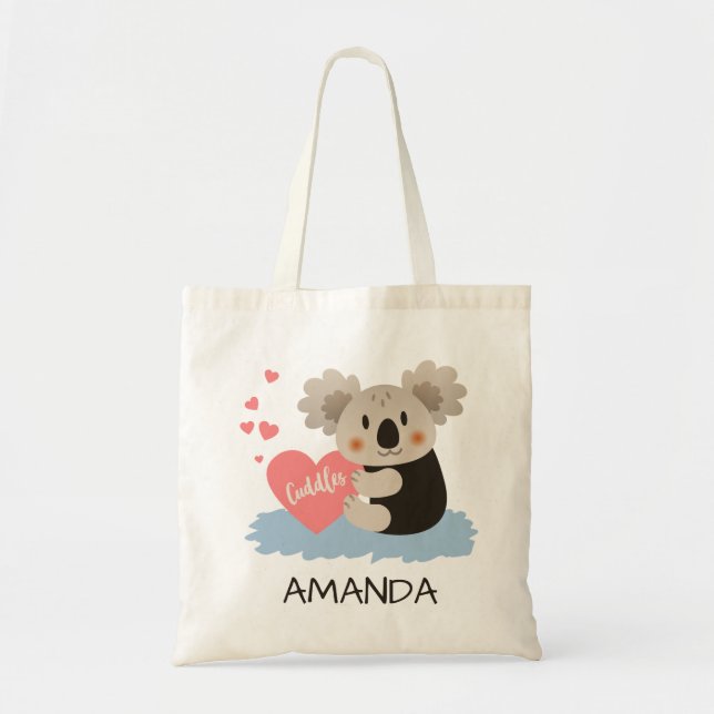 Bolsa Tote Cute Koala Cudles ID386 (Frente)