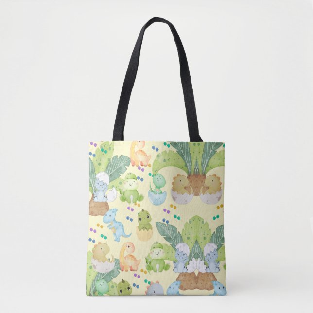 Bolsa Tote Cute Little Dino (Frente)