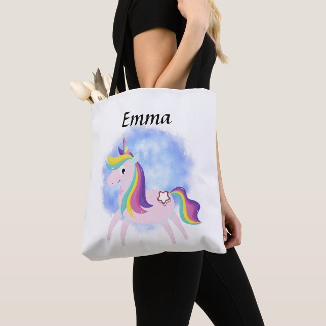 Bolsa Tote Cute little unicorn  (Close Up)