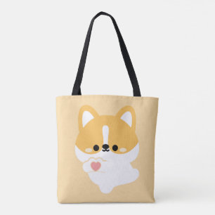 Bolsa Tote Cute Love Corgi