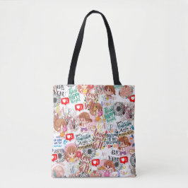 Bolsa Tote Cute Motivational – Positive Quote Kawaii 