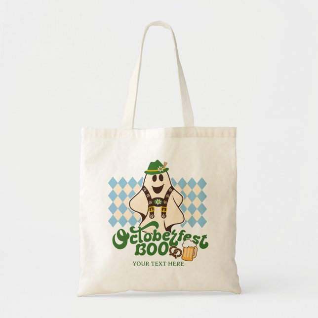 Bolsa Tote Cute Oktoberfest Ghost Spooky Season Halloween (Frente)