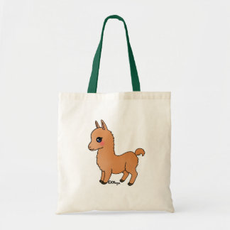 Bolsa Tote Cute Orange Llama