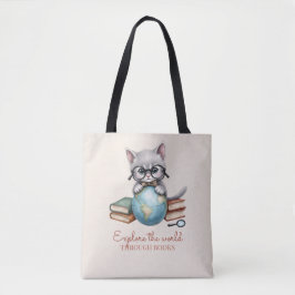 Bolsa Tote Cute Personalizado "Wander Cat"