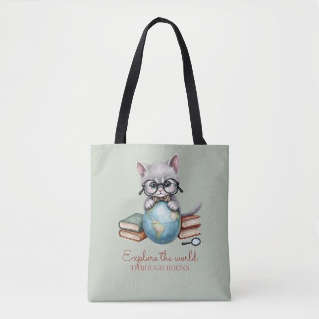 Bolsa Tote Cute Personalizado "Wander Cat"