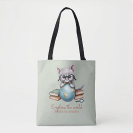 Bolsa Tote Cute Personalizado "Wander Cat"